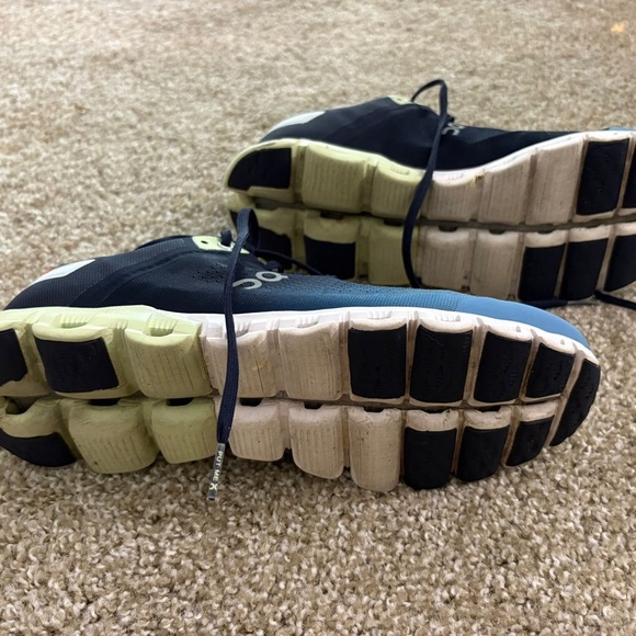 On cloud 5 Running Men's Shoes - Navy and Light Blue - Picture 3 of 6